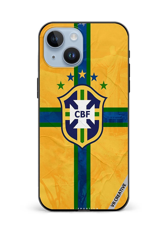 VR CREATIVE Protective Case Cover For Apple iPhone 15 Cbf Brazil Design Multicolour - Image 1