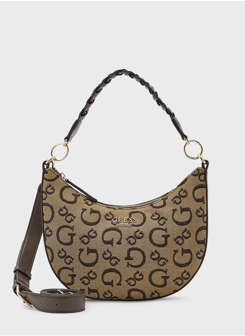 GUESS Monica Mini Top Zip Hobo