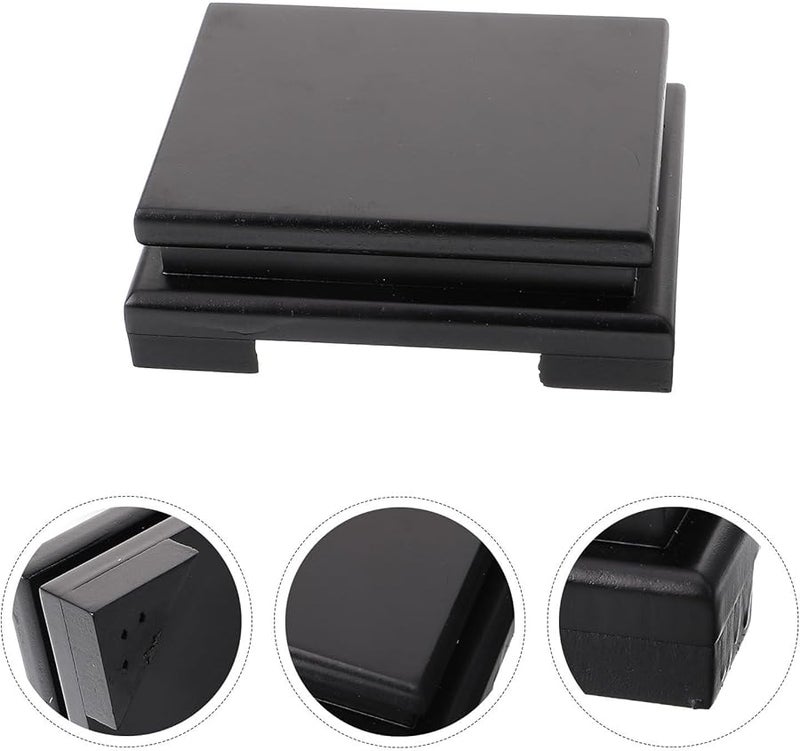 قاعدة عرض خشبية صلبة مستطيلة للزهور أو التماثيل، قاعدة منصة لتزيين المنزل - Image 4