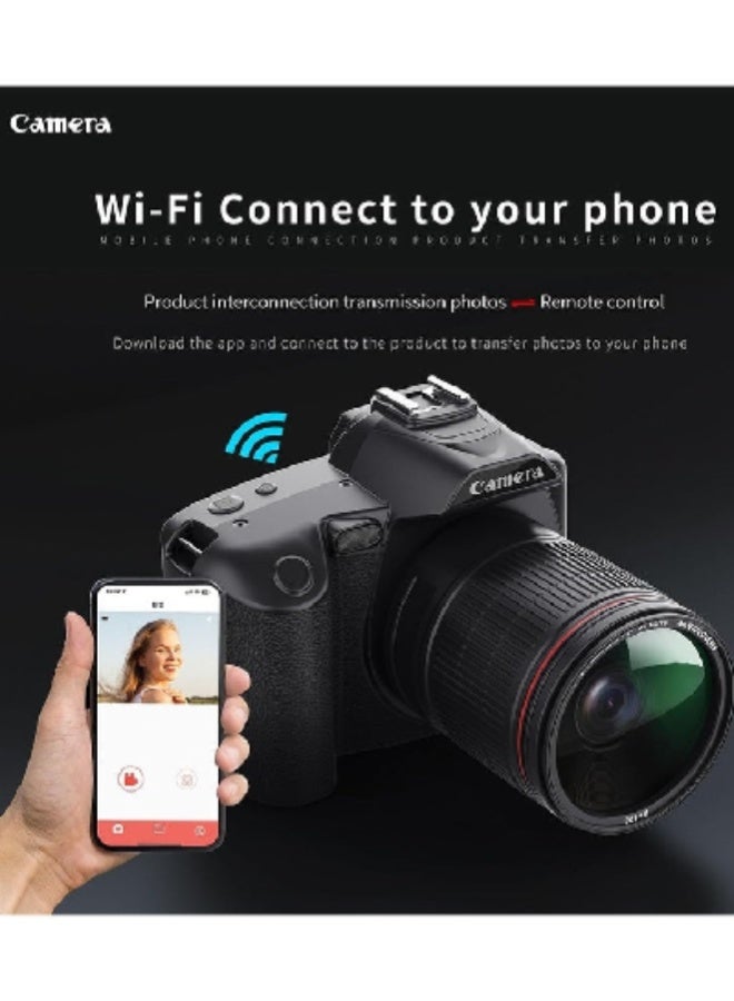 Camera 4K 64MP Digital Camera with Macro Lens, 16X Digital Zoom, 3-Inch IPS Display, and HD Night Photography - Image 2