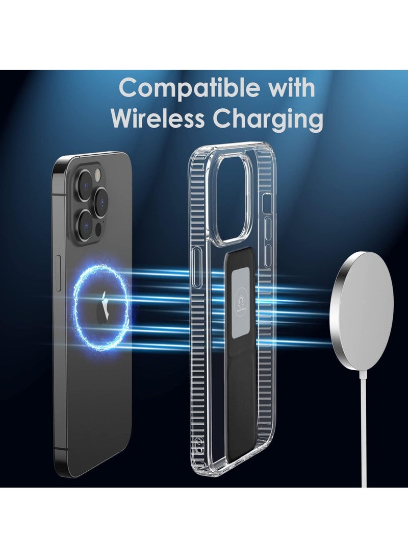 Wtech TPU Hand Grip Air Pillow Case Cover For Apple iPhone 15 Pro 2023 Clear/Black - Image 3