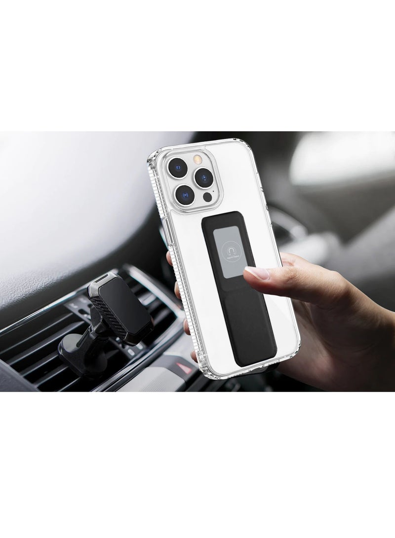 Wtech TPU Hand Grip Air Pillow Case Cover For Apple iPhone 15 Pro 2023 Clear/Black - Image 2