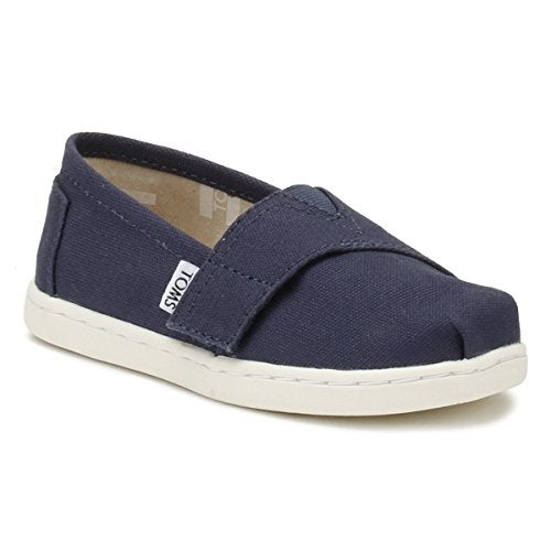 TOMS Tiny Classic Navy Canvas Alpargata, Navy, 11 - Image 2
