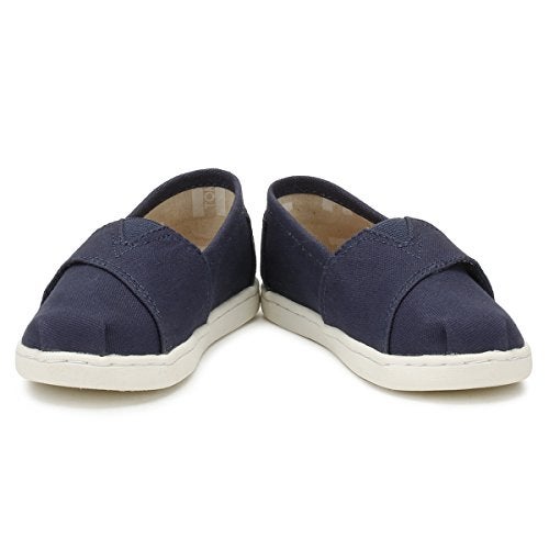 TOMS Tiny Classic Navy Canvas Alpargata, Navy, 11 - Image 4