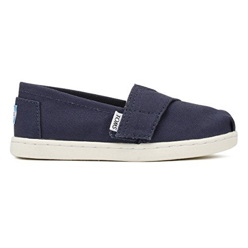 TOMS Tiny Classic Navy Canvas Alpargata, Navy, 11 - Image 3