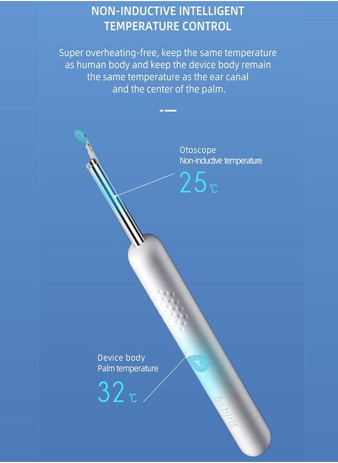 Bebird - R1 Ear Wax Removal Tool wireless Intelligent Visual Otoscope Ear Cleaner High Precision with Earwax Removal Tool - Image 1