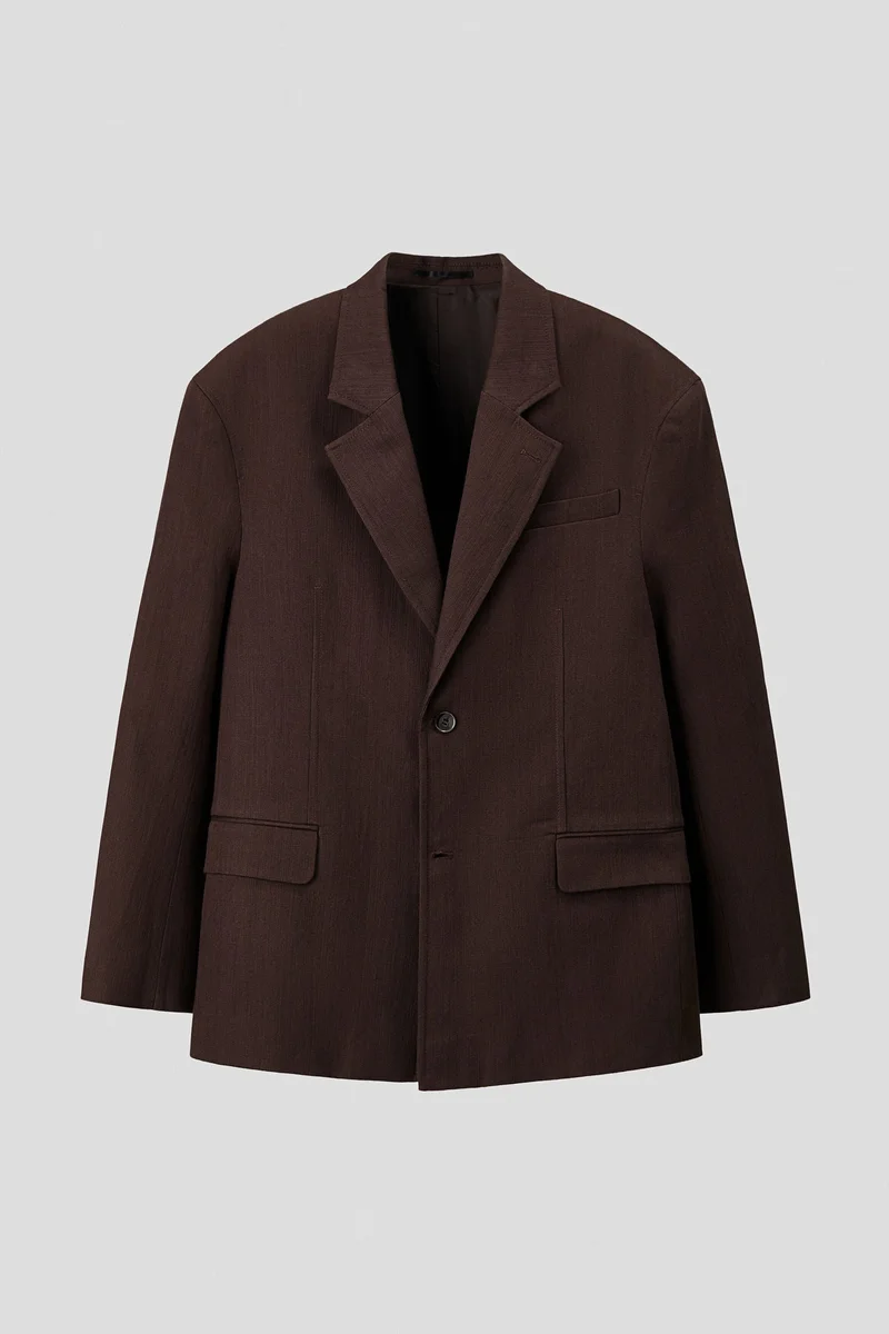 H&M Relaxed Fit Single-breasted linen jacket