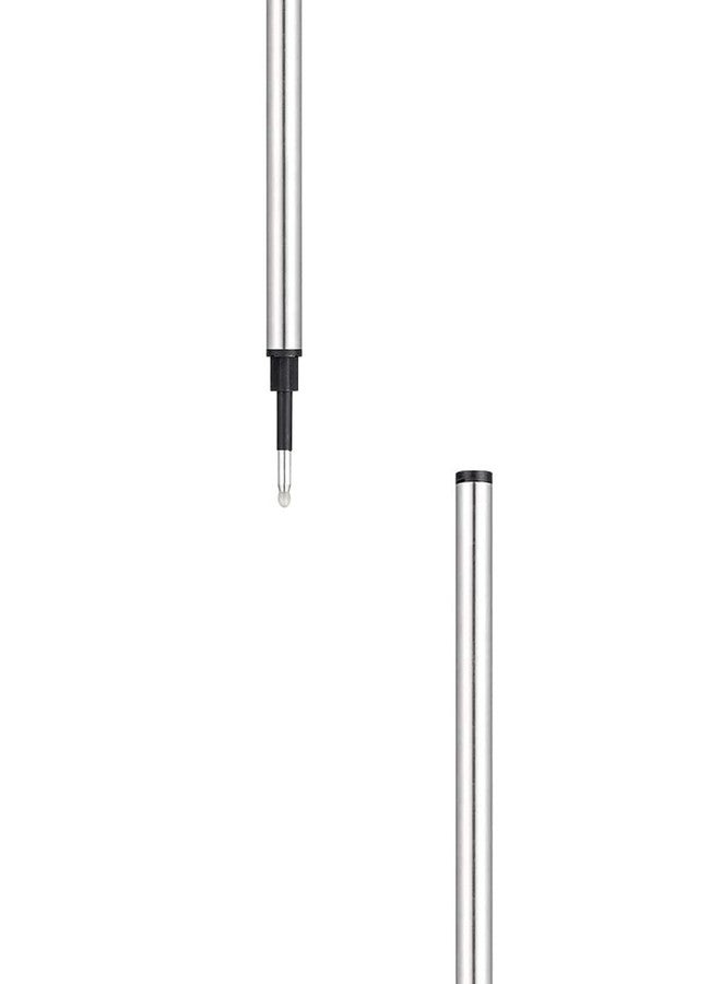 CXWBIM 6 Pcs Black Ink Pen Refills,0.7 mm Medium Point 4.37 inch Length Replaceable Refills Metal Gel Ink Rolling for Retractable Ballpoint Pens Office School (Black) - Image 5