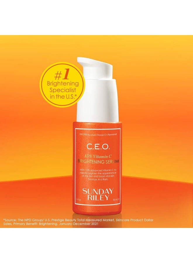 Sunday Riley سيروم تفتيح فيتامين C بنسبة 15% 0.5 أونصة - Image 2
