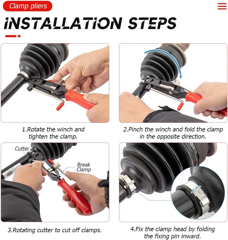 BELOMI CV Boot Clamp Pliers Tool Kit - Image 4