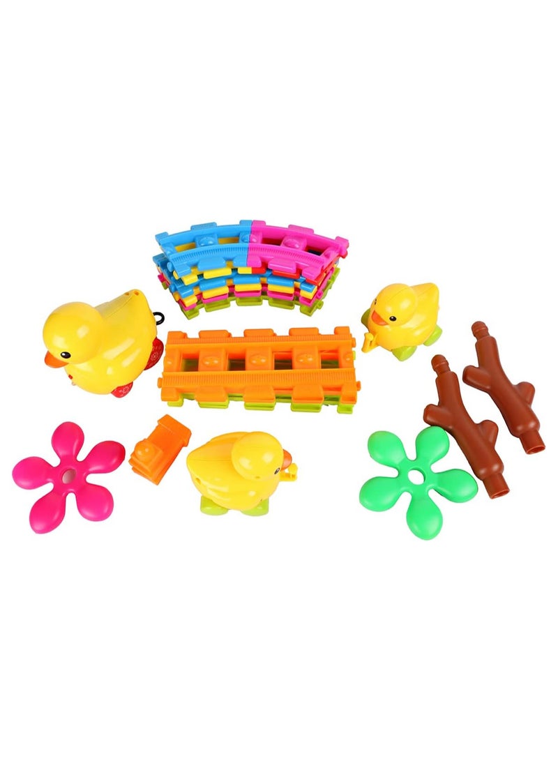 Duck train toy for children, age 3, multi-colour - Image 2