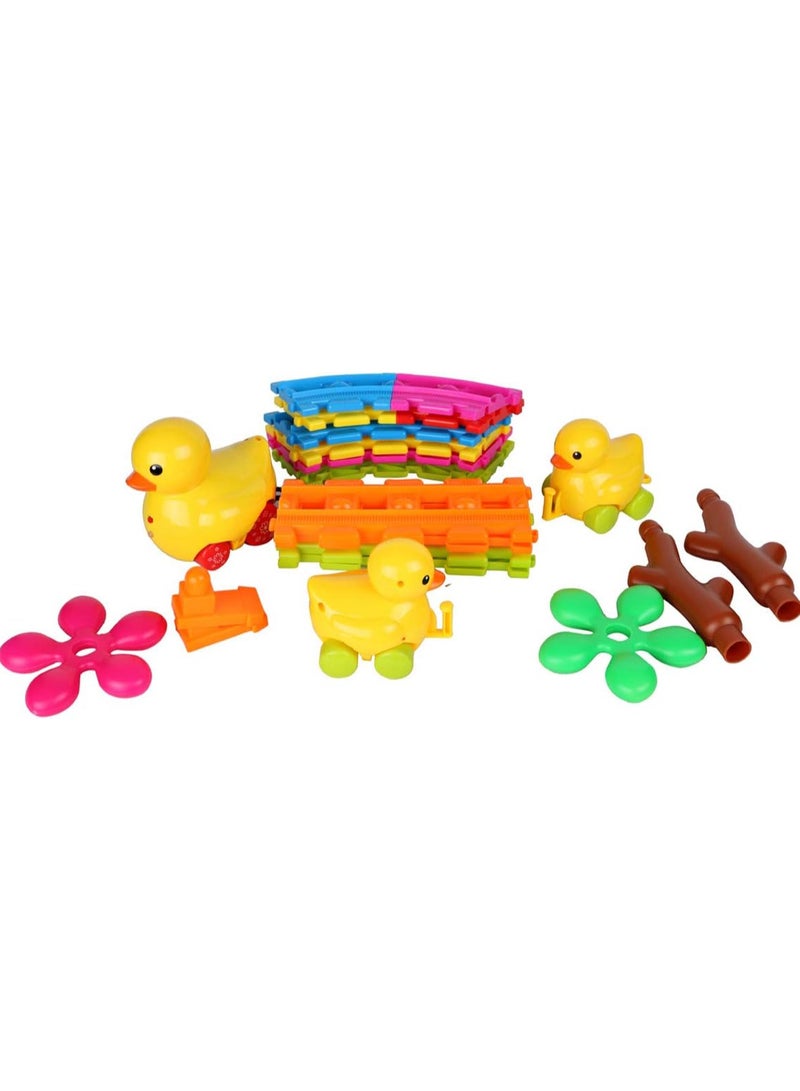 Duck train toy for children, age 3, multi-colour - Image 3