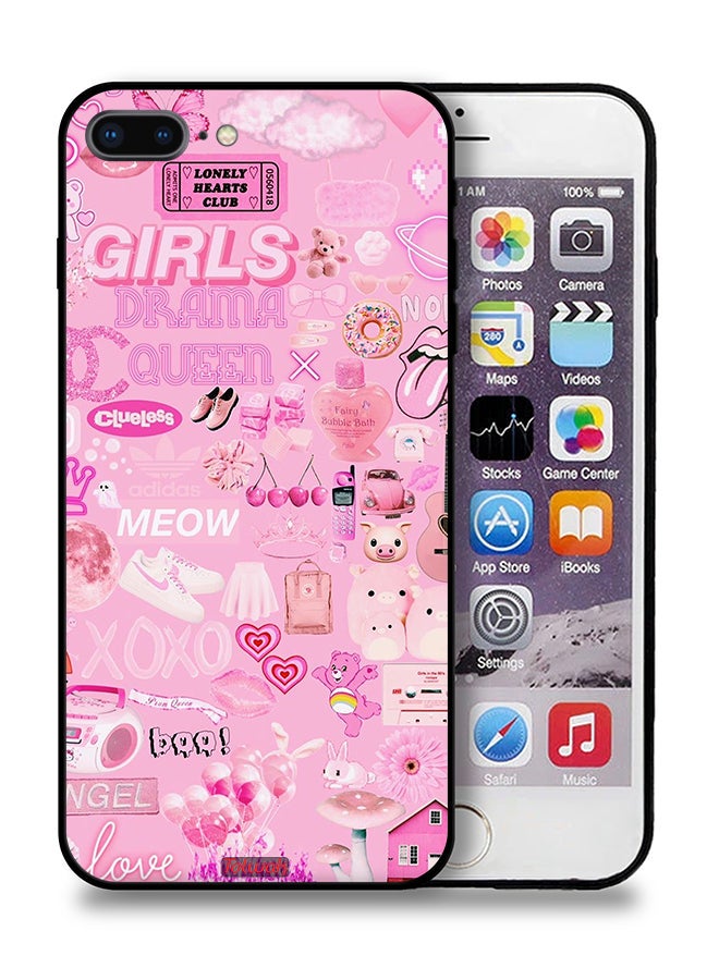 Tolwak Apple iPhone 8 Plus Protective Case Girls Drama Queen - Image 1