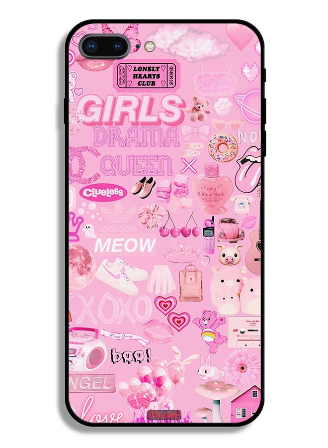 Tolwak Apple iPhone 8 Plus Protective Case Girls Drama Queen - Image 2