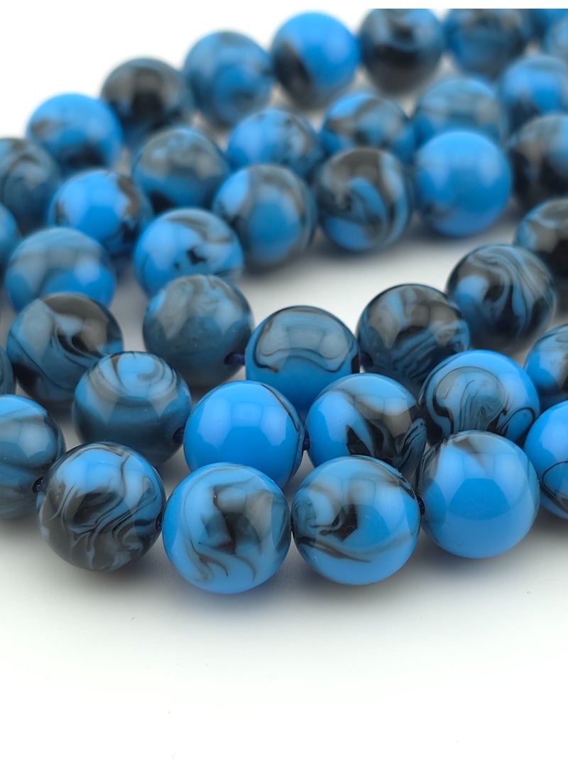 Kamins Collection Blue Turkish Amber Tasbih (Pouch Edition) - Image 4