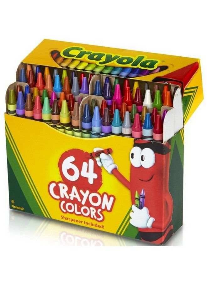 Crayola أقلام تلوين 64 قطعة (عبوة من 3 قطع) - Image 2