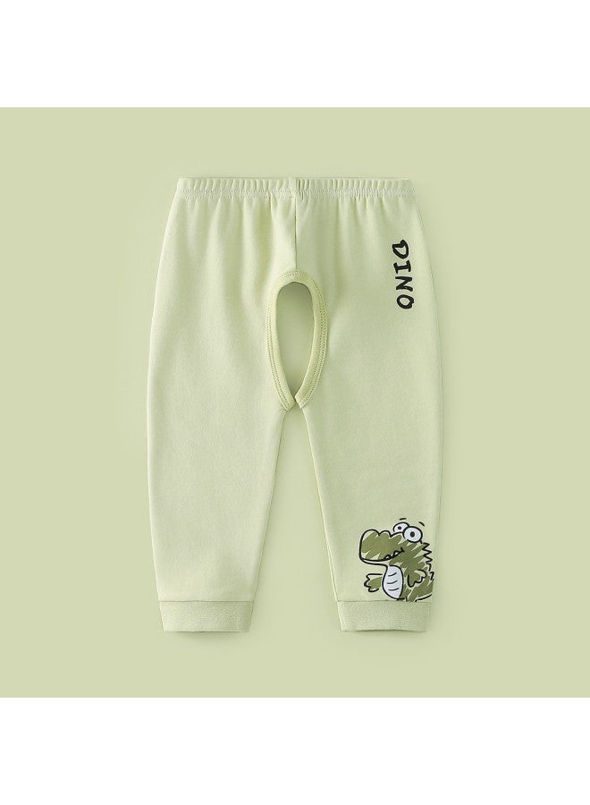 Doxiluka baby Open-crotch Pants Spring Infant Trousers Cotton Thermal Underwear Cute - Image 2