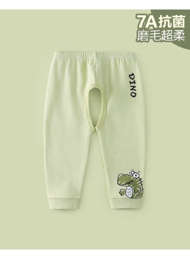 Doxiluka baby Open-crotch Pants Spring Infant Trousers Cotton Thermal Underwear Cute - Image 1