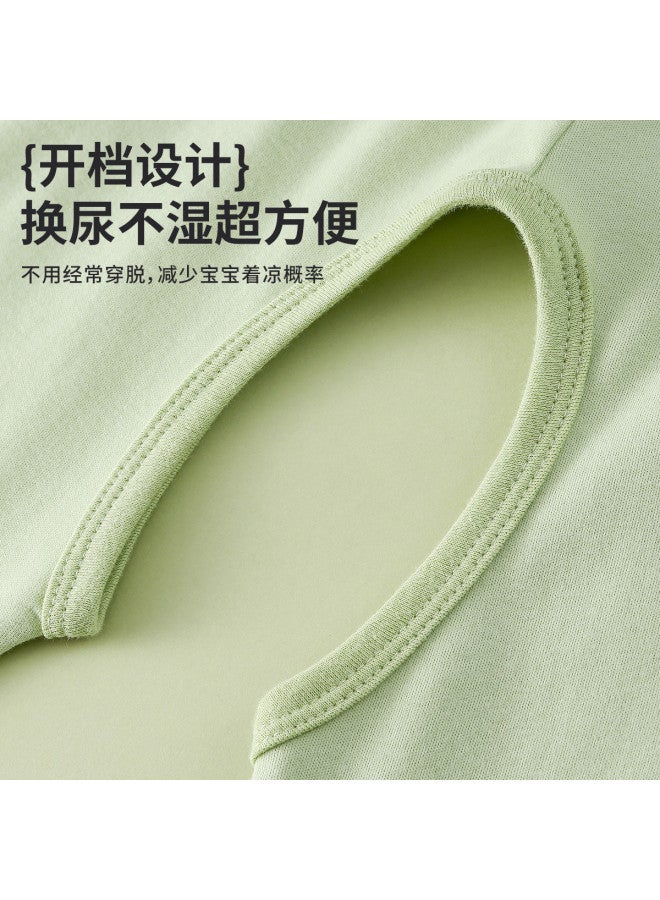 Doxiluka baby Open-crotch Pants Spring Infant Trousers Cotton Thermal Underwear Cute - Image 4