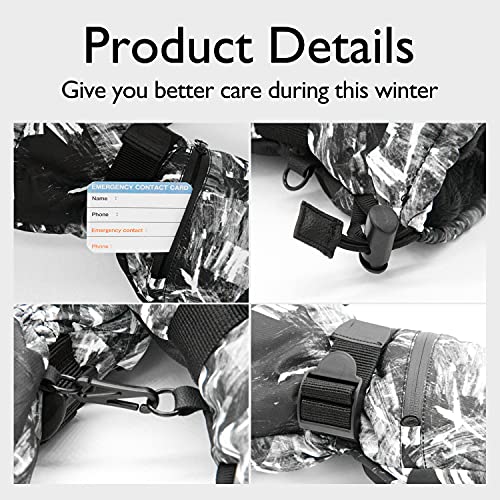 HOIHOO Ski Gloves, Waterproof Snow Gloves -30℉ Winter Gloves for Cold Weather Touchscreen Snowboard Glove Warm for Men Women (Black, Large) - Image 5