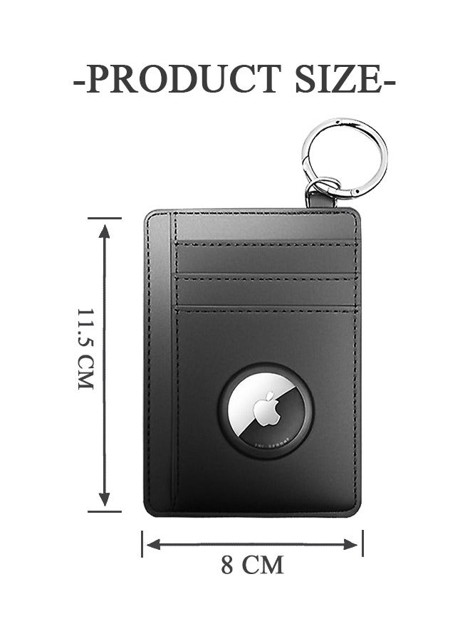 Beyond Airtag Case, Ultra Thin Airtag Card With Wallet Holder,Airtag Case Accessories (Black)  - Image 2
