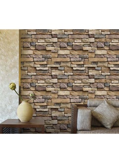 3D Wall Paper Brick Stone Sticker Multicolour 45 x 300centimeter - pzsku/ZEA756B799FFBDA48EB99Z/45/_/1729501459/58bac855-fe34-45ba-b0a2-241057d27d56