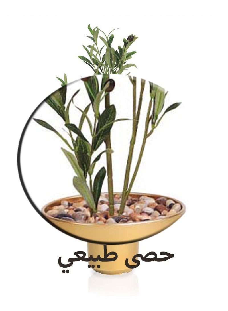 Alrassi 85 cm Artificial Olive Tree with Elegant Realistic Design – Perfect for Indoor Decoration - Image 3