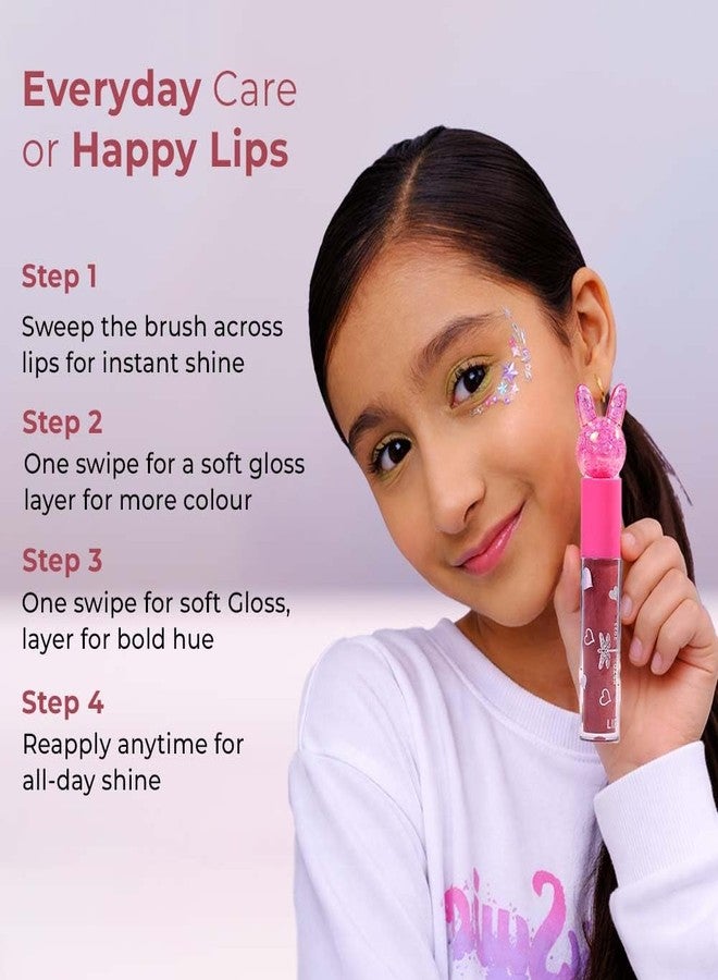 ويمسي ملمع شفاه موف سباركل من ويمسي بيوتي للأطفال والمراهقين | تركيبة خفيفة الوزن وغير لزجة بلمسة نهائية لامعة | مظهر لامع يدوم طويلاً | من 4 إلى 16 سنة | عضوي، طبيعي، خالٍ من المواد الكيميائية | 3.5 مل - Image 4