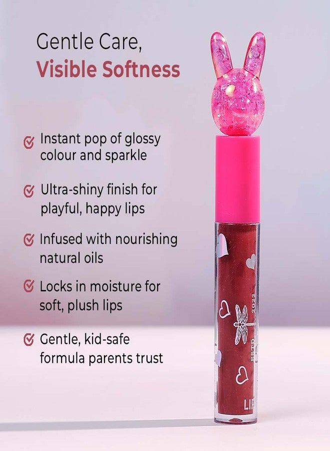 ويمسي ملمع شفاه موف سباركل من ويمسي بيوتي للأطفال والمراهقين | تركيبة خفيفة الوزن وغير لزجة بلمسة نهائية لامعة | مظهر لامع يدوم طويلاً | من 4 إلى 16 سنة | عضوي، طبيعي، خالٍ من المواد الكيميائية | 3.5 مل - Image 3