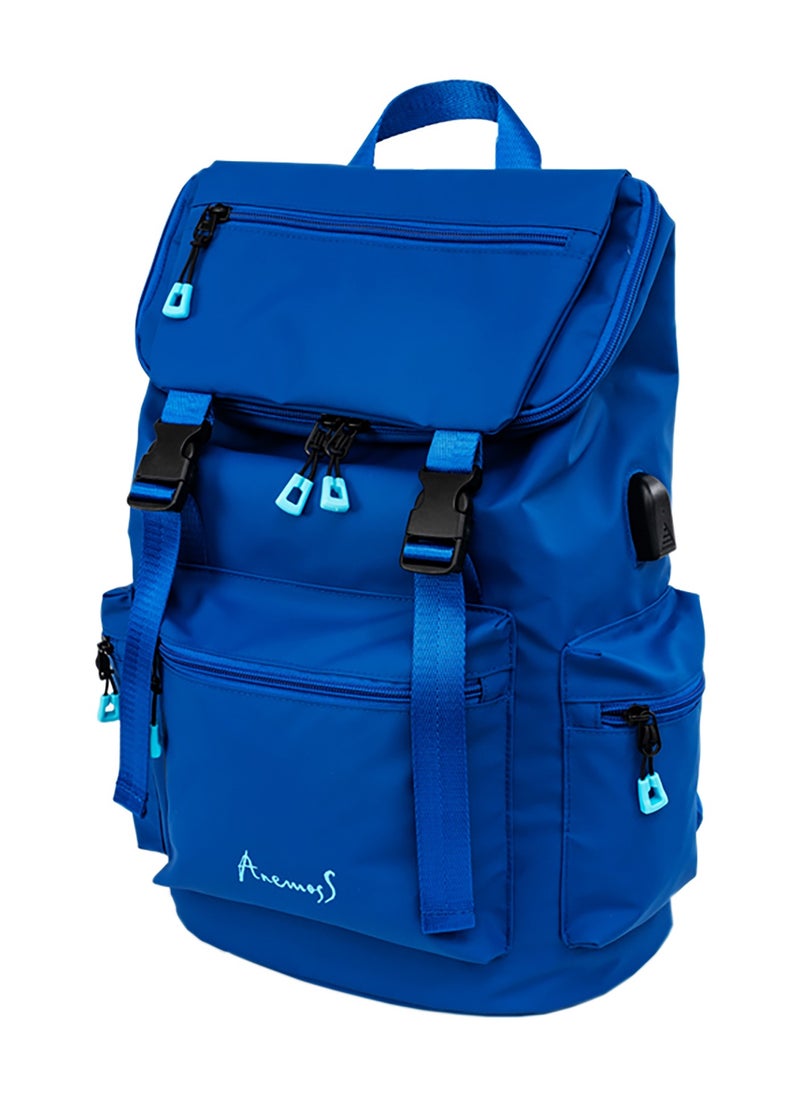 Anemoss - Anemoss Laptop Backpack, Waterproof Backpack for Women and Men, Work Bag with Laptop Compartment, 15 inch Laptop and Notebook, for Travel - Hiking, Navy Blue - Image 1