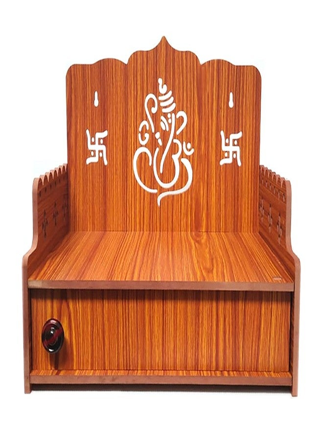 DIVOKAH معبد خشبي جميل من خشب MDF من ديفوكاه® (سماكة الخشب الرقائقي 8 مم) (العرض 14.5 بوصة، الطول 9.5 بوصة، الارتفاع 13 بوصة) W14 - Image 1