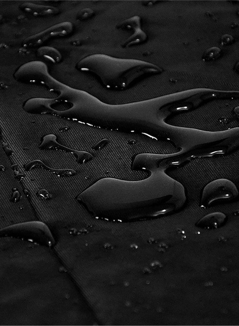 رولستيمي غطاء أثاث الفناء المقاوم للماء باللون الأسود، غطاء أثاث حديقة أكسفورد، مضاد للأشعة فوق البنفسجية، مقاوم للرياح، مقاوم للغبار، مقاوم للحرارة 270*180*89 سم - Image 3