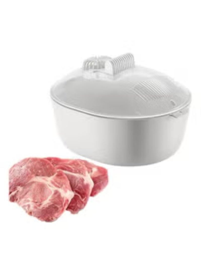 Generic - 4 in 1 Defrosting Tray for Frozen Meat Fast Thawing Plate Board Meat Defroster with Dual-Layer Draining Basket Airtight Food Preservation and thawing Machine for Frozen Meat Chicken Fish Steak - Image 1