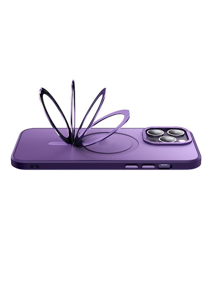 S-TOP Case For iPhone 14 Pro Max Skin Feel MagSafe Shockproof Protective Phone Case with Holder - Image 4