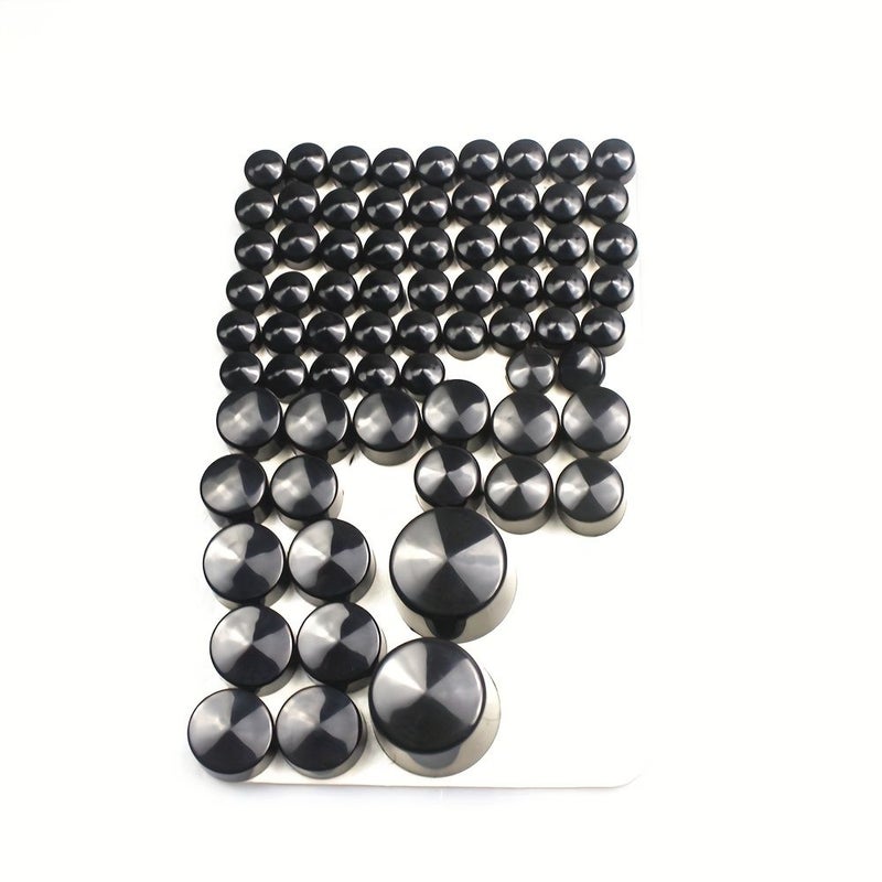 Motorcycle Chrome Screw Cap Bolt Toppers Frame Nut Cover For Softail Twin Cam 2007 Up - Image 1