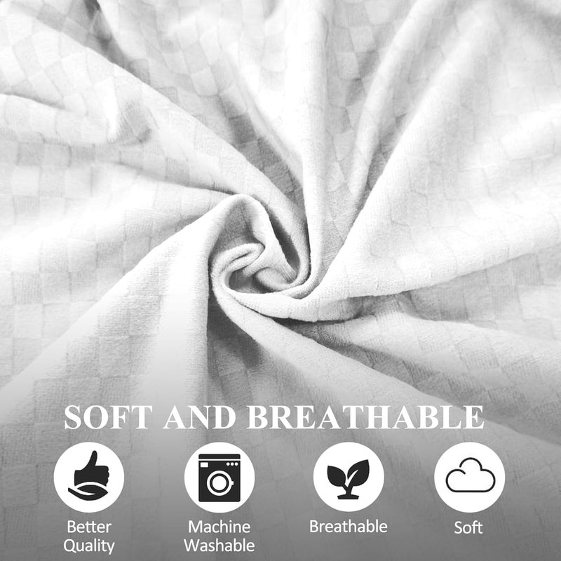 Jacobable Bed Wedge Pillow for Side Sleeping Foam Filled Body Positioning Triangle Pillow Suitable for Pregnancy and Surgery Prevent Bed Sore for Leg and Back Support with Pillow Case (White) - Image 4