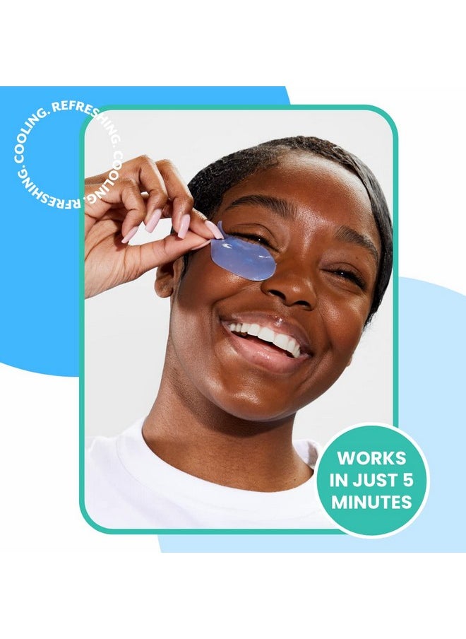 Patchology - Patchology Iced Cooling Under Eye Mask Patches With Peptides Cloudberry Oil And Bakuchiol. Cool Eye Gels To Firm Skin And Soothe Reduce Fine Lines And Under Eye Bags By Patchology 5 Pair - Image 1