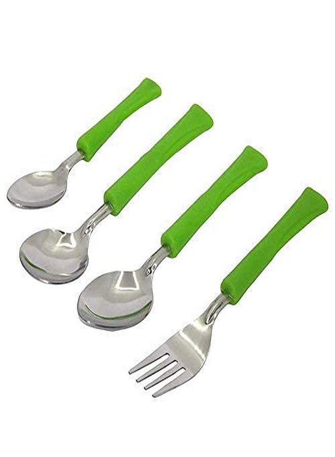 UNLOCK® Duck Cutlery Set for Dining Table with Stand-24 Piece Set (Duck Set, Green) - Image 2