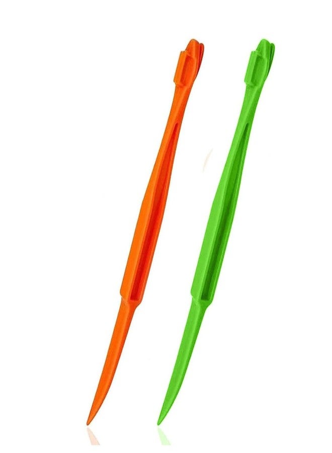 Ralleyfun Orange Peeler Tools Citrus Peel Cutter Easy Fruit Vegetable Slicer Lemon Opener Remover Fruit Tool Kitchen Utensils Gadgets (2PCS Dual) - Image 1