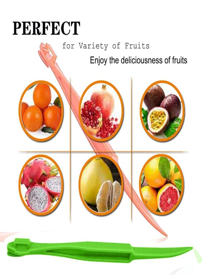 Ralleyfun Orange Peeler Tools Citrus Peel Cutter Easy Fruit Vegetable Slicer Lemon Opener Remover Fruit Tool Kitchen Utensils Gadgets (2PCS Dual) - Image 5