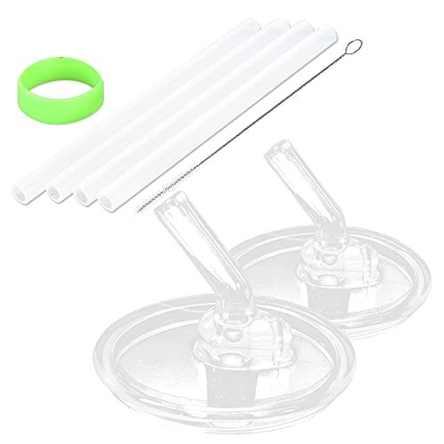 Greant 2 PCS Replacement Straws compatible with THERMOS FOOGO 10 OZ Bottles (Model BS535), Replacement Parts compatible with FOOGO 10 oz, Included 4 PCS Straws - Image 1