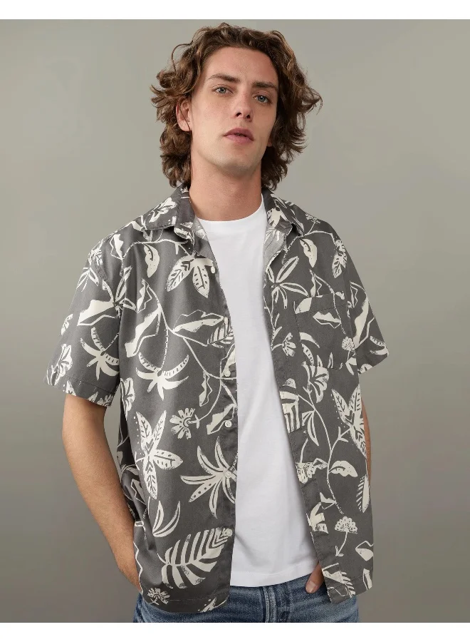 امريكان ايجل Floral Print Regular Fit Print Poolside Shirt