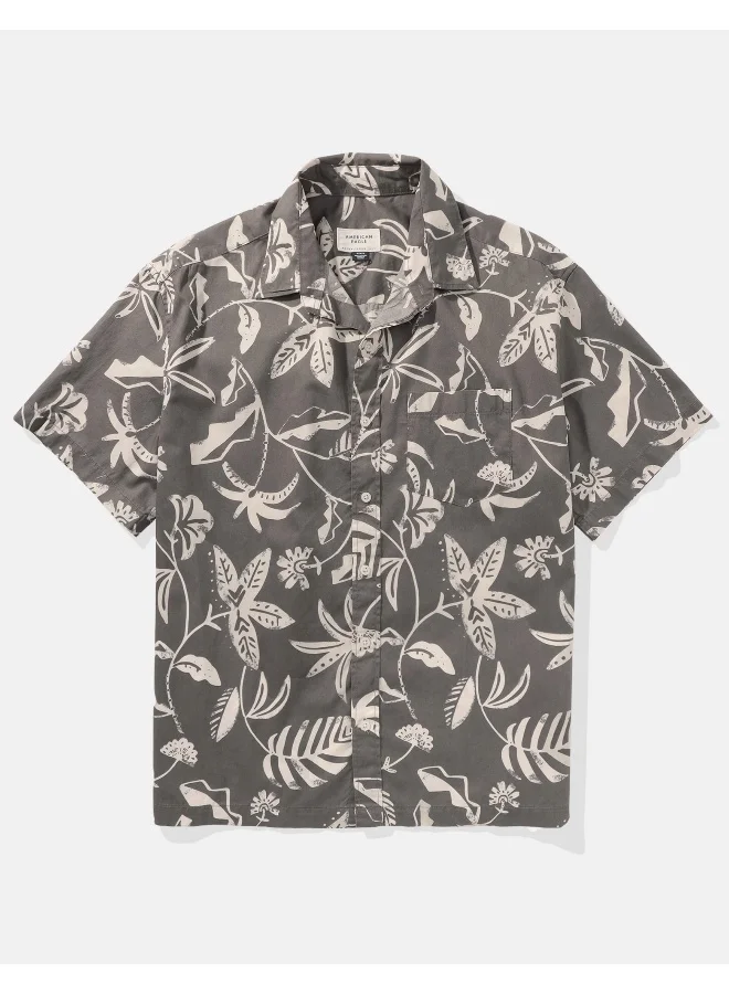 امريكان ايجل Floral Print Regular Fit Print Poolside Shirt