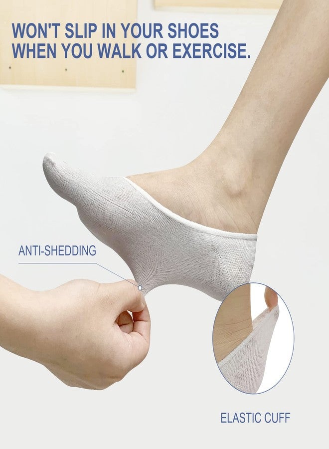 CaiDieNu No Show Toe Socks Women, Low Cut Five Fingers Cotton Running Athletic Invisible Boat Socks, 6 Pairs - Image 2