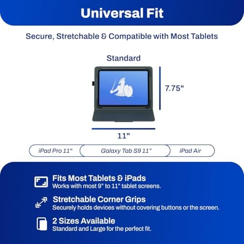 DefenderShield Tablet EMF Blocker Shield Case – Tablet & iPad Case With 360° Kickstand – Universal Fit Defender Shield EMF Protection Cases – Secure Grip & Durable Protection From Radiation (Standard) - Image 3