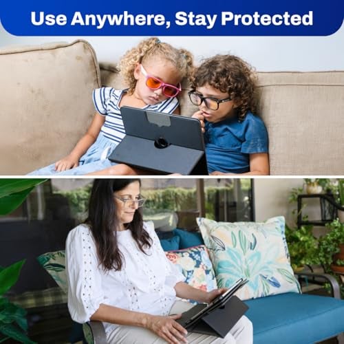 DefenderShield Tablet EMF Blocker Shield Case – Tablet & iPad Case With 360° Kickstand – Universal Fit Defender Shield EMF Protection Cases – Secure Grip & Durable Protection From Radiation (Standard) - Image 5