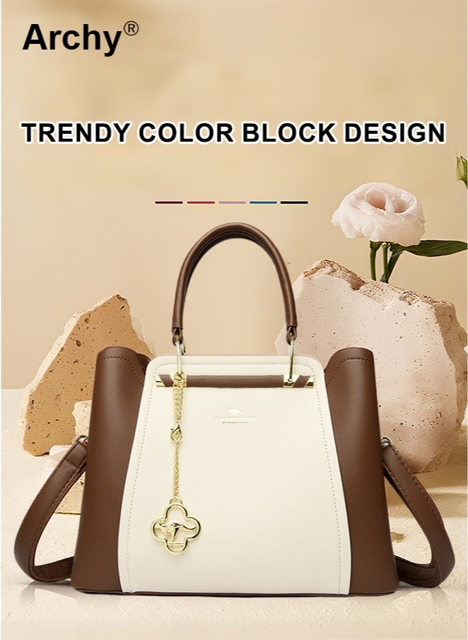 Archy Stylish Women's Crossbody Shoulder Bag - Trendy Color Block Design, Perfect for Daily & Party - Adjustable Strap, Spacious Compartments for Fashionistas  - Image 1