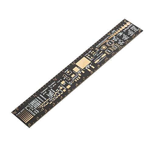 Hilitand Multifunctional PCB Ruler, Engineering Scale Printed Circuit Board Ruler Measuring Tool 15cm/6.3inch - Image 1