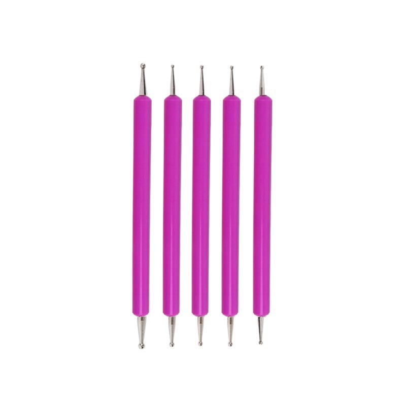 5pcs Double Ended Dotting Tools Set Pattern Tracing Ball Stylus Pen for Mandala Rock Painting Embossing Pattern Pottery Clay Craft Nail Art - Image 1