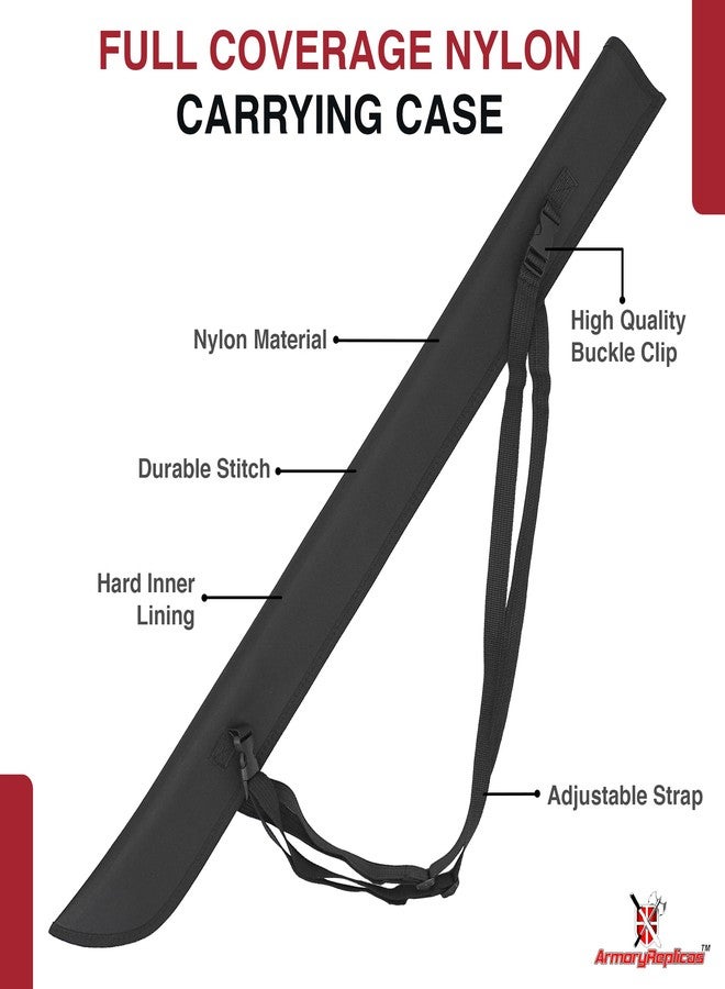 Armory Replicas Black Katana Sword Holder | Durable Nylon Carrying Case | Adjustable Straps | Full-Size Sword Storage - Image 3